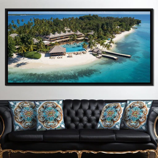 Tropical Serenity Shores Canvas Print