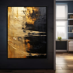 Tranquil Gold Glow - NicheCanvas