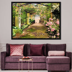Floral Walkway - NicheCanvas