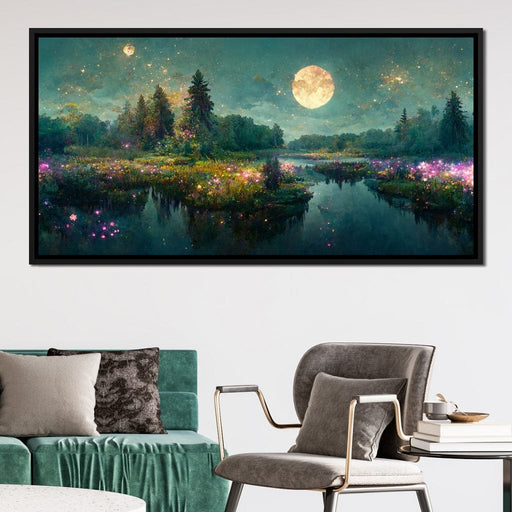 Glittering Lake Canvas Print