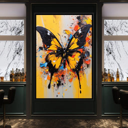 Whimsy of Fluttering Colors - NicheCanvas