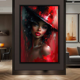 Siren in Rouge Nocturne - NicheCanvas