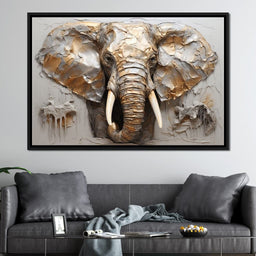 Silver Elephant - NicheCanvas