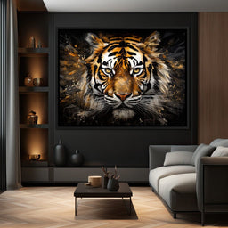 Midnight Tiger Majesty - NicheCanvas