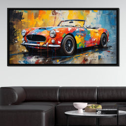 Pink Covertible - RiderArt - NicheCanvas