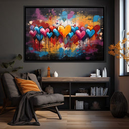 Dripping Spectrum of Love - NicheCanvas