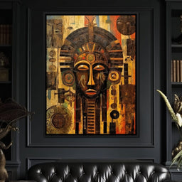 Tribal Mask 20 - Sakeem Gibbs - NicheCanvas