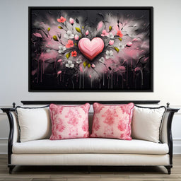 Embracing Petal Heartbeat - NicheCanvas