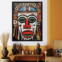 Tribal Mask 17 - Sakeem Gibbs - NicheCanvas