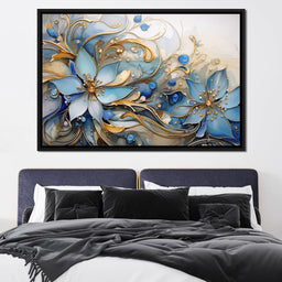 Luminous Floral Bloom - NicheCanvas