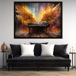 Winged Piano - NicheCanvas