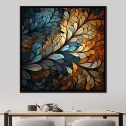 Mosaic Leaf Dreamscape - NicheCanvas