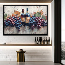 Wine & Grapes - NicheCanvas