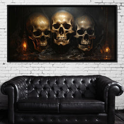 Gothic Symphony of the Skulls - Raven Blackwood - NicheCanvas