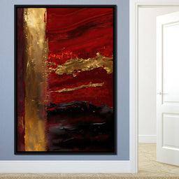 The Lush Layers Collection: Dark Red & Gold 04 - NicheCanvas