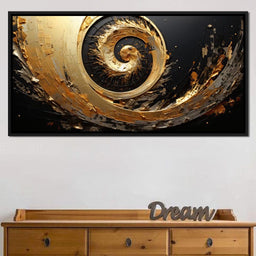 Abyssal Gold Vortex - Tanni Cylon - NicheCanvas