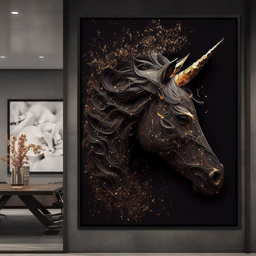 Black Unicorn - Alicia Smith Canvas Print