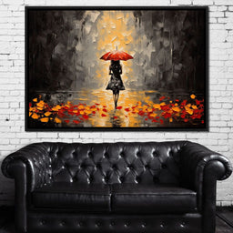 Autumn Rain Melancholy - NicheCanvas