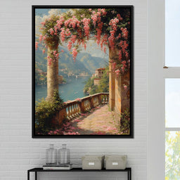 Blossomed Lakeside Retreat - NicheCanvas