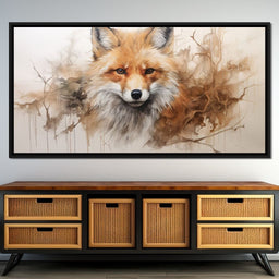 Acrylic Fox in a Fawn Whisker Dream - NicheCanvas