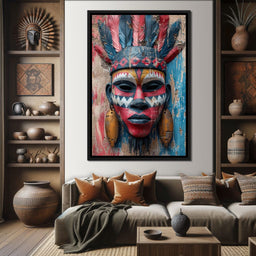 Tribal Echoes in Color - NicheCanvas