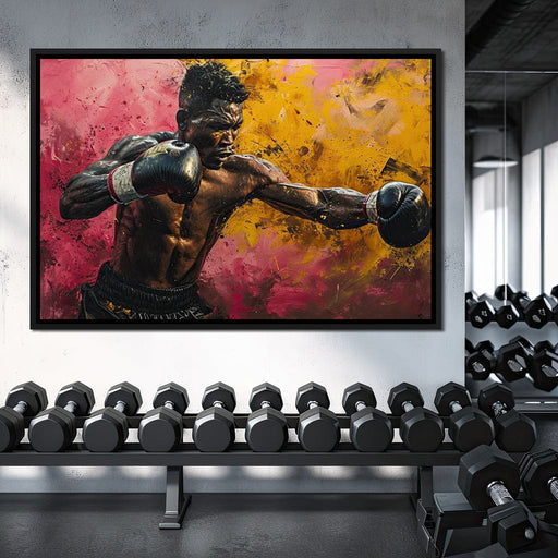 Canvas Painting Character Boxing Ring Match Reporter Flash Lens Picture Printing  Boxing Lovers Room Decoration Poster - AliExpress