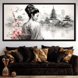 Ethereal Geisha Serenity - NicheCanvas