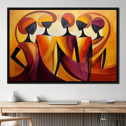 Golden Elegance in Abstract  - NicheCanvas