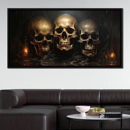 Gothic Symphony of the Skulls - Raven Blackwood - NicheCanvas