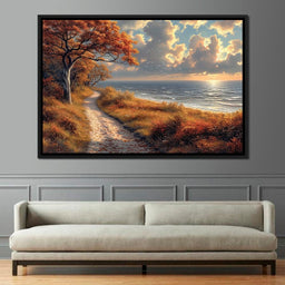 Autumn Seaside Reverie - NicheCanvas