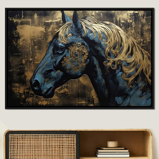 Gilded Royal Horse Canvas Print