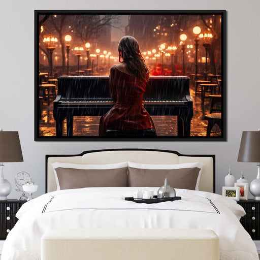 Piano Songbird Canvas Print