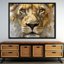 Golden Gaze of the Sovereign - NicheCanvas