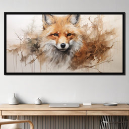 Acrylic Fox in a Fawn Whisker Dream - NicheCanvas