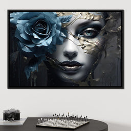 Ethereal Metallic Bloom - NicheCanvas