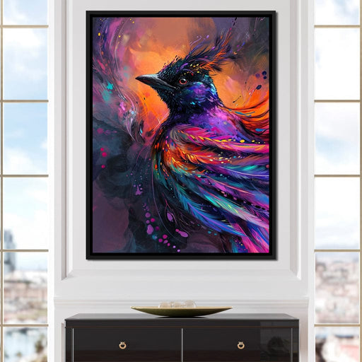 Vibrant Feathered Dreams Canvas Print