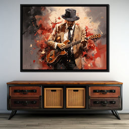 Trumpeter Serenade in Fedora - NicheCanvas