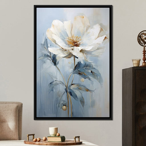Azure Serenity Blossom Canvas Print