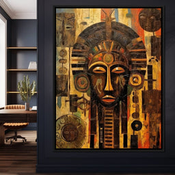 Tribal Mask 20 - Sakeem Gibbs - NicheCanvas