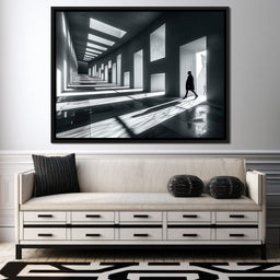 Shadowplay Geometric Solitude - NicheCanvas