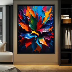 Paint Splatter Flower - Johanjjf - NicheCanvas