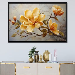 Yellow Magnolia Tree 3 - Wildrose Creations - NicheCanvas