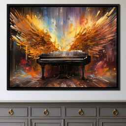 Winged Piano - NicheCanvas