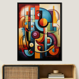 Mosaic of Colorful Cubism - NicheCanvas