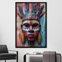 Tribal Echoes in Color - NicheCanvas