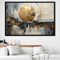 Golden Lunar Reflections - Tanni Cylon - NicheCanvas