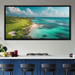 Coastal Greens and Ocean Breeze - NicheCanvas