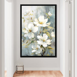 Ethereal Blooms in Mist - NicheCanvas