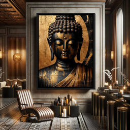 Buddha's Aura of Serenity - NicheCanvas