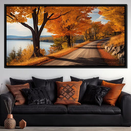 Lone Fall Road - NicheCanvas